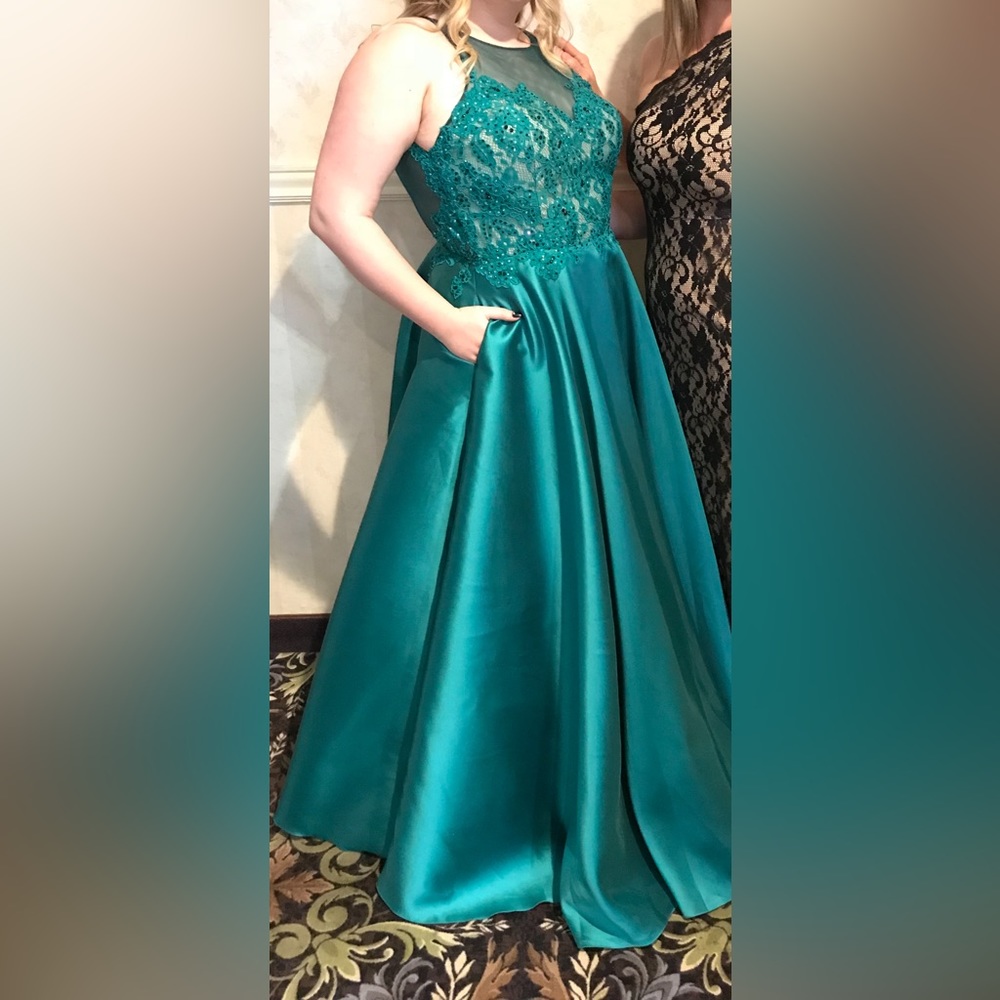Gorgeous Madison James Green Gown